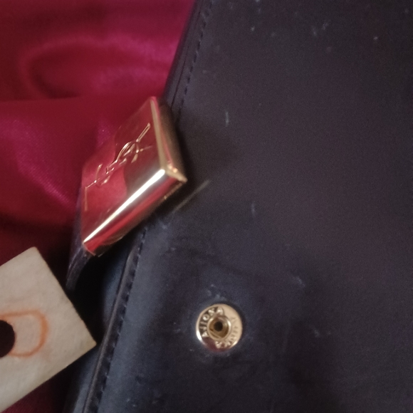 Yves Saint laurent Dark brown leather gold tone hardware long large ysl wallet - Picture 14 of 14